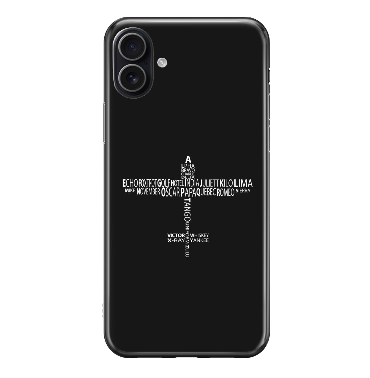 Propeller Shape Aviation Alphabet Designed iPhone Cases