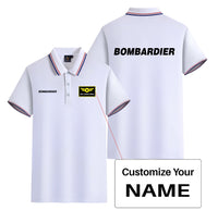 Thumbnail for Bombardier & Text Designed Stylish Polo T-Shirts (Double-Side)