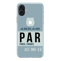 Thumbnail for PAR - Paris France Luggage Tag Designed iPhone Cases