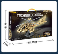 Thumbnail for AH-64 Helicopter Sets Model Building Blocks Toys