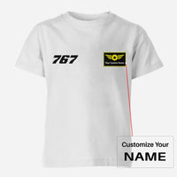Thumbnail for 767 Flat Text Designed Children T-Shirts