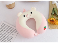 Thumbnail for Cartoon U-Shaped Memory Cotton Neck Pillow: Soft Travel Headrest