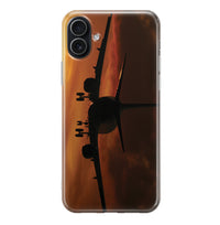 Thumbnail for Beautiful Aircraft Landing at Sunset Designed iPhone Cases