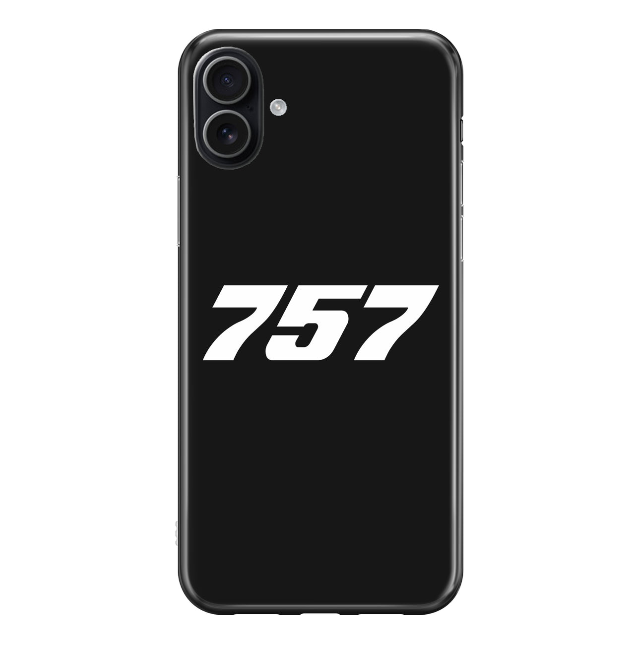 757 Flat Text Designed iPhone Cases