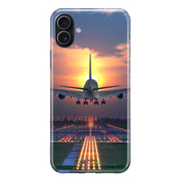 Thumbnail for Super Airbus A380 Landing During Sunset Printed iPhone Cases