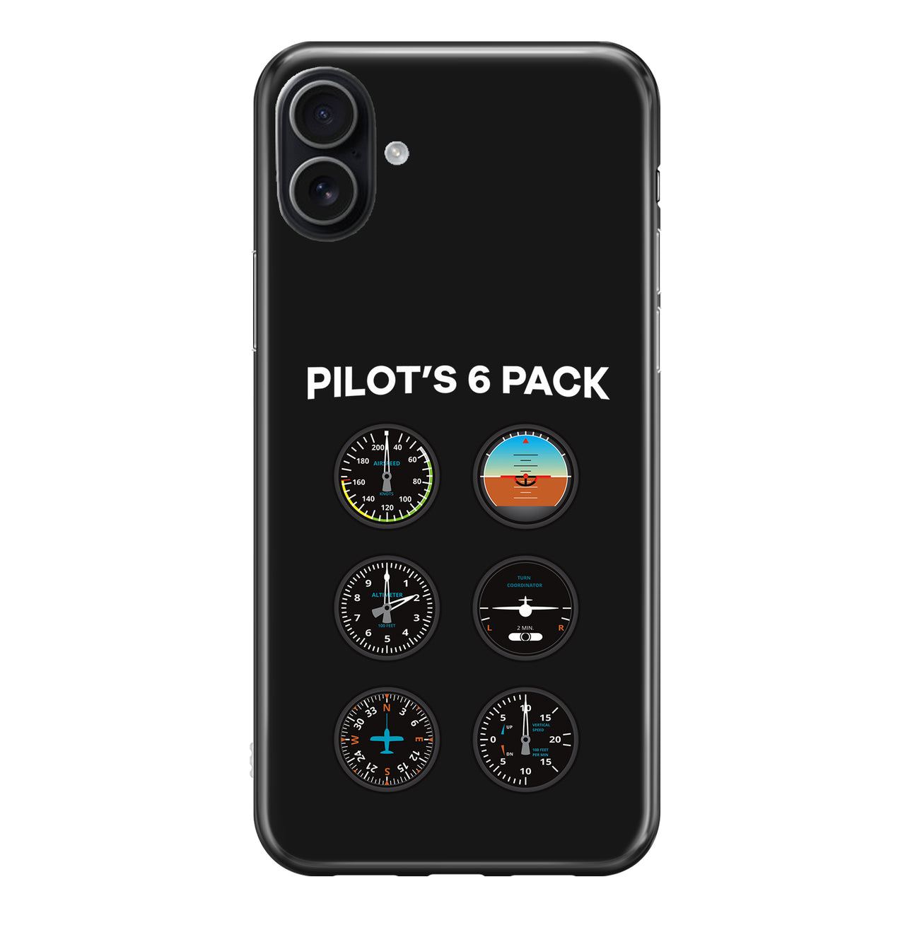 Pilot's 6 Pack Designed iPhone Cases