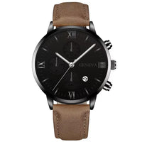 Thumbnail for Quartz Watch Men Roman Dial Watch Fashion Round Date Quartz Watch