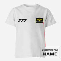 Thumbnail for 777 Flat Text Designed Children T-Shirts
