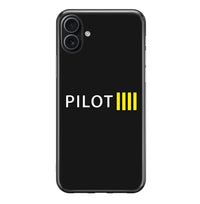 Thumbnail for Pilot & Stripes (4 Lines) Designed iPhone Cases