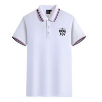 Thumbnail for Boeing 707 & Plane Designed Stylish Polo T-Shirts
