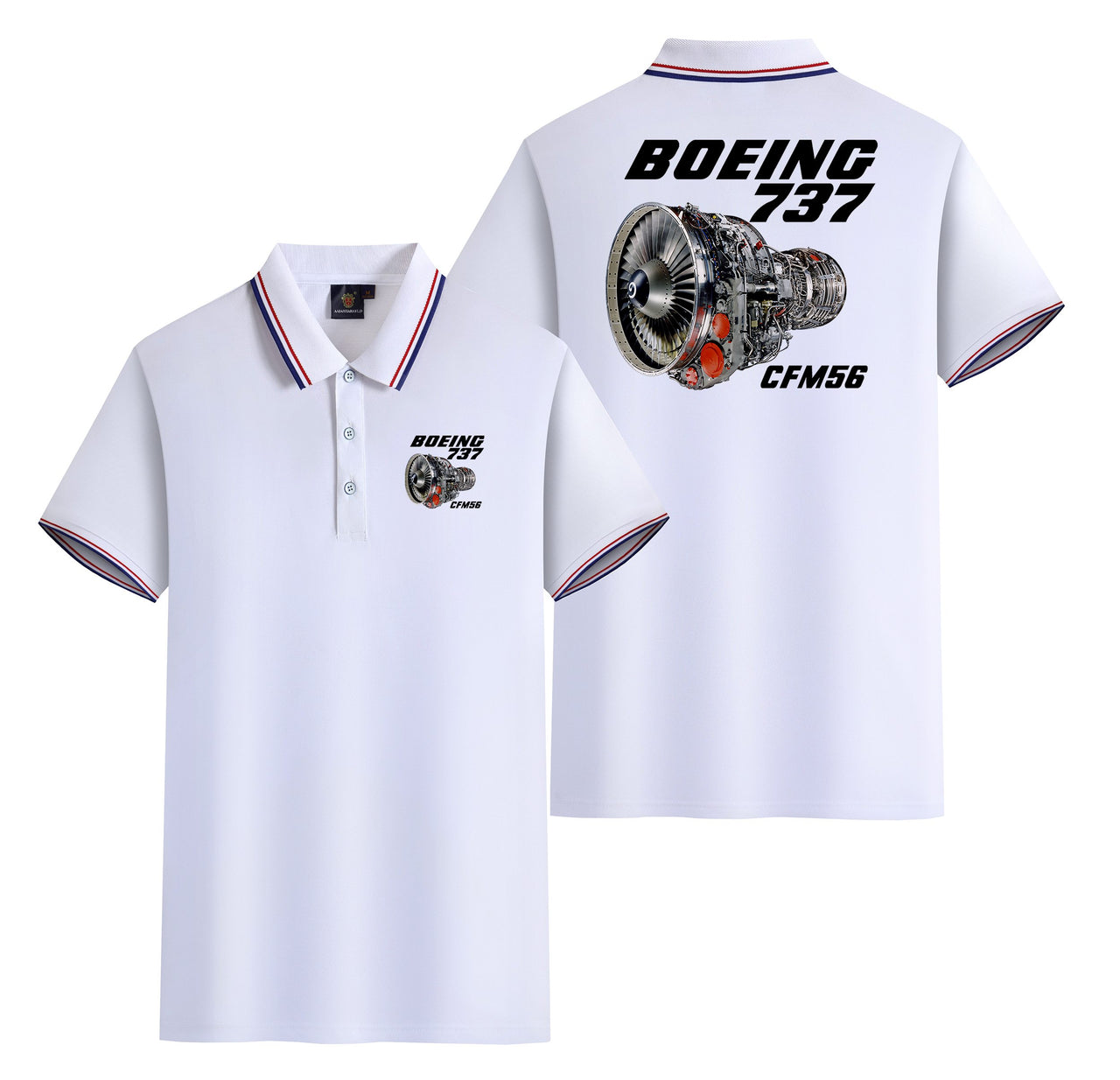 Boeing 737 Engine & CFM56 Designed Stylish Polo T-Shirts (Double-Side)