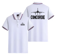 Thumbnail for Concorde & Plane Designed Stylish Polo T-Shirts (Double-Side)