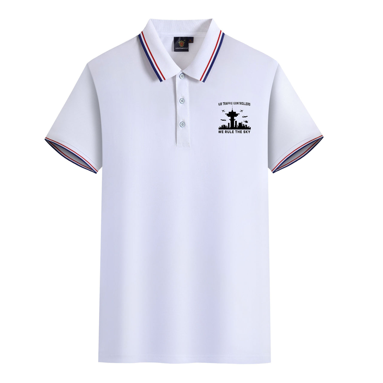 Air Traffic Controllers - We Rule The Sky Designed Stylish Polo T-Shirts