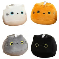 Thumbnail for Kawaii Oval Cat Plush Doll 4 Kitten Pendants in Mom Cat