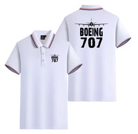 Thumbnail for Boeing 707 & Plane Designed Stylish Polo T-Shirts (Double-Side)