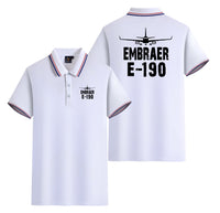 Thumbnail for Embraer E-190 & Plane Designed Stylish Polo T-Shirts (Double-Side)