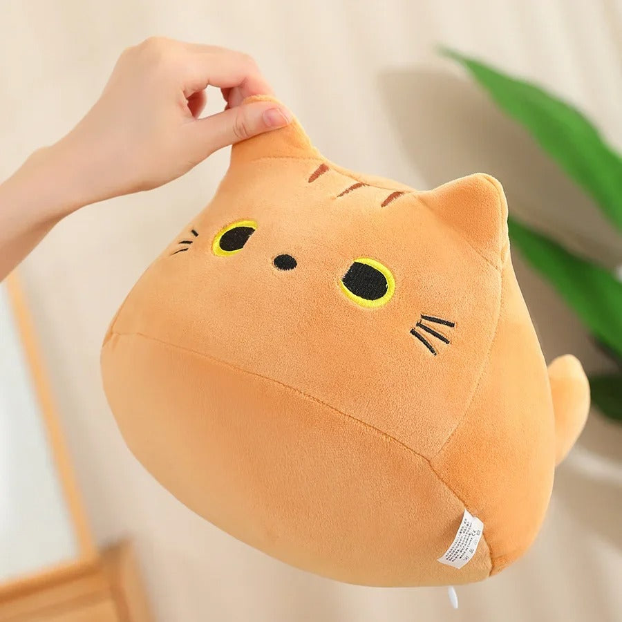 Kawaii Oval Cat Plush Doll 4 Kitten Pendants in Mom Cat