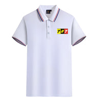 Thumbnail for Flat Colourful 787 Designed Stylish Polo T-Shirts