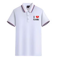 Thumbnail for I Love Flying Designed Stylish Polo T-Shirts