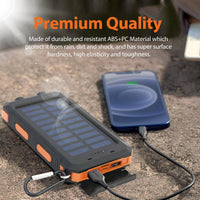 Thumbnail for 20000mAh Solar Power Bank: Dual USB, 2 LED Flashlight (Outdoor/iPhone)Power Banks