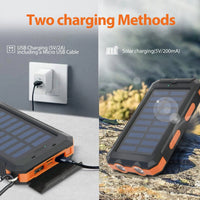 Thumbnail for 20000mAh Solar Power Bank: Dual USB, 2 LED Flashlight (Outdoor/iPhone)Power Banks