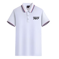 Thumbnail for Boeing 757 & Text Designed Stylish Polo T-Shirts