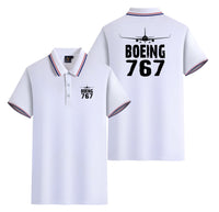 Thumbnail for Boeing 767 & Plane Designed Stylish Polo T-Shirts (Double-Side)