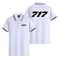 Thumbnail for 717 Flat Text Designed Stylish Polo T-Shirts (Double-Side)