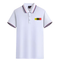 Thumbnail for Eat Sleep Fly (Colourful) Designed Stylish Polo T-Shirts