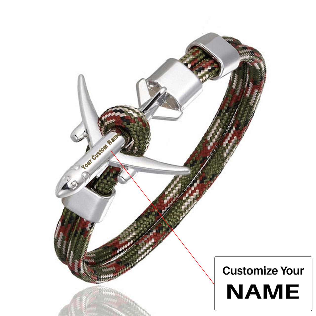 Super Quality Stylish Airplane Shape Bracelets  Silver (Mixed Colours)