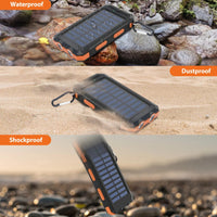 Thumbnail for 20000mAh Solar Power Bank: Dual USB, 2 LED Flashlight (Outdoor/iPhone)Power Banks