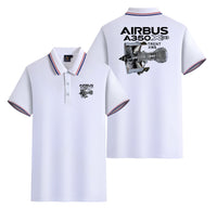 Thumbnail for Airbus A350 & Trent Wxb Engine Designed Stylish Polo T-Shirts (Double-Side)