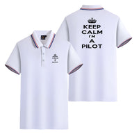 Thumbnail for Keep Calm I'm a Pilot Designed Stylish Polo T-Shirts (Double-Side)