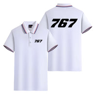 Thumbnail for 767 Flat Text Designed Stylish Polo T-Shirts (Double-Side)