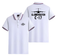 Thumbnail for GlobeMaster C-17 & Plane Designed Stylish Polo T-Shirts (Double-Side)