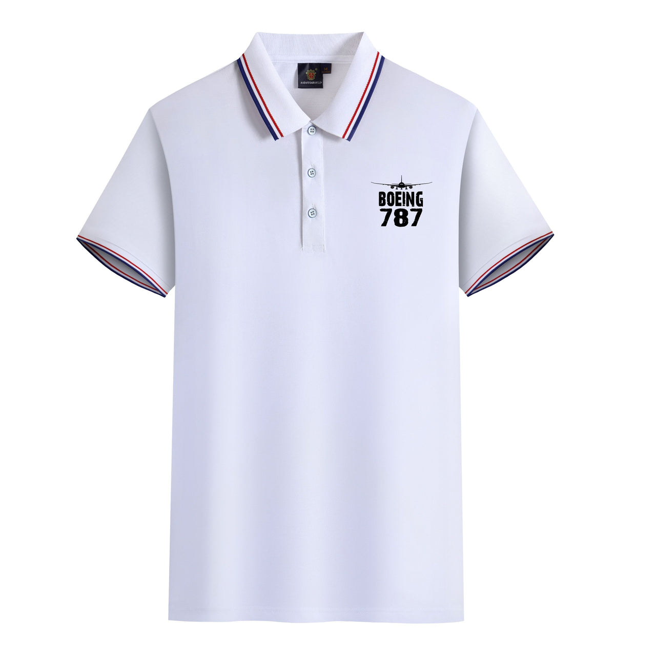Boeing 787 & Plane Designed Stylish Polo T-Shirts