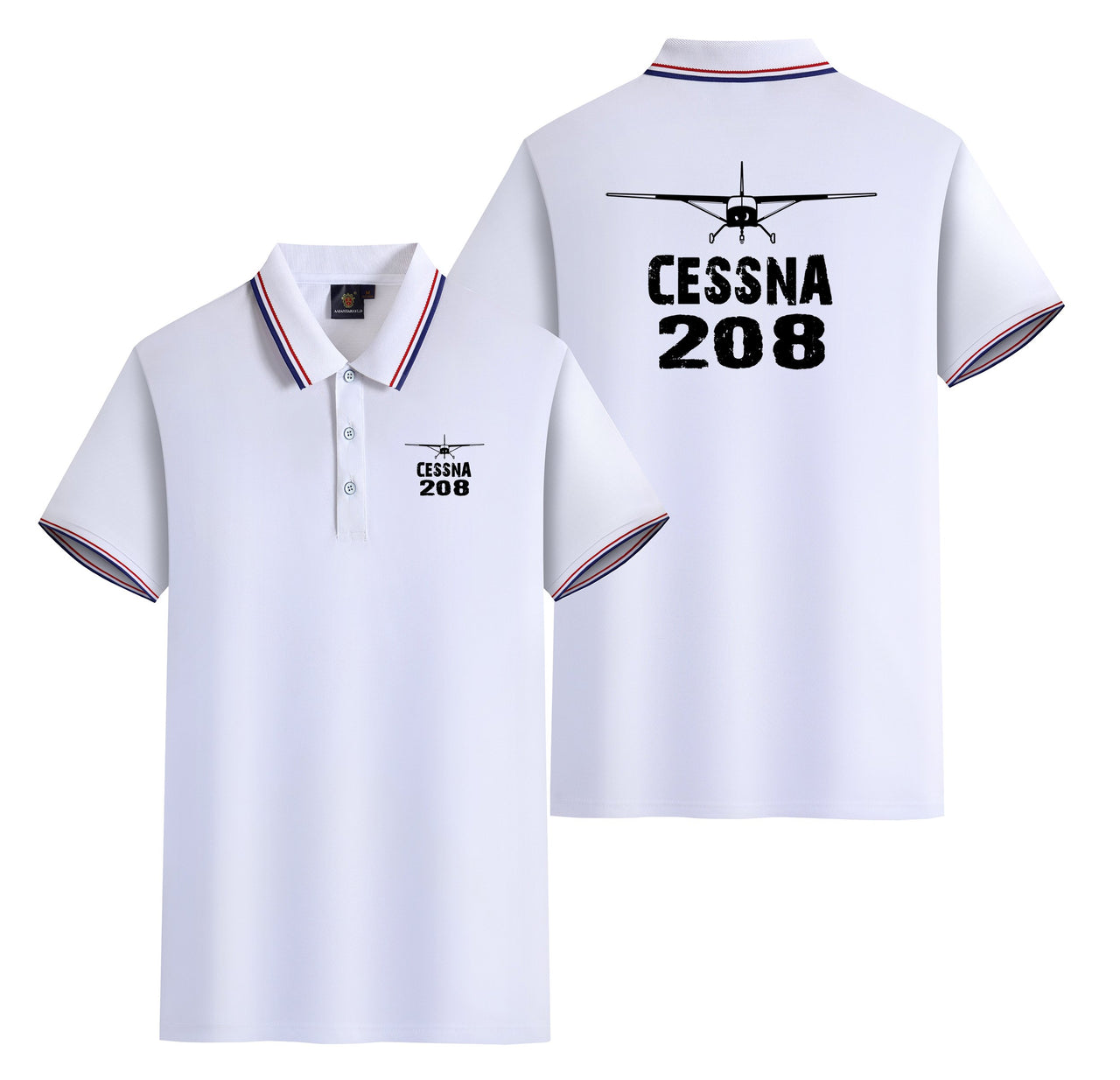 Cessna 208 & Plane Designed Stylish Polo T-Shirts (Double-Side)