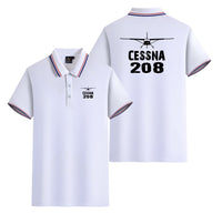 Thumbnail for Cessna 208 & Plane Designed Stylish Polo T-Shirts (Double-Side)