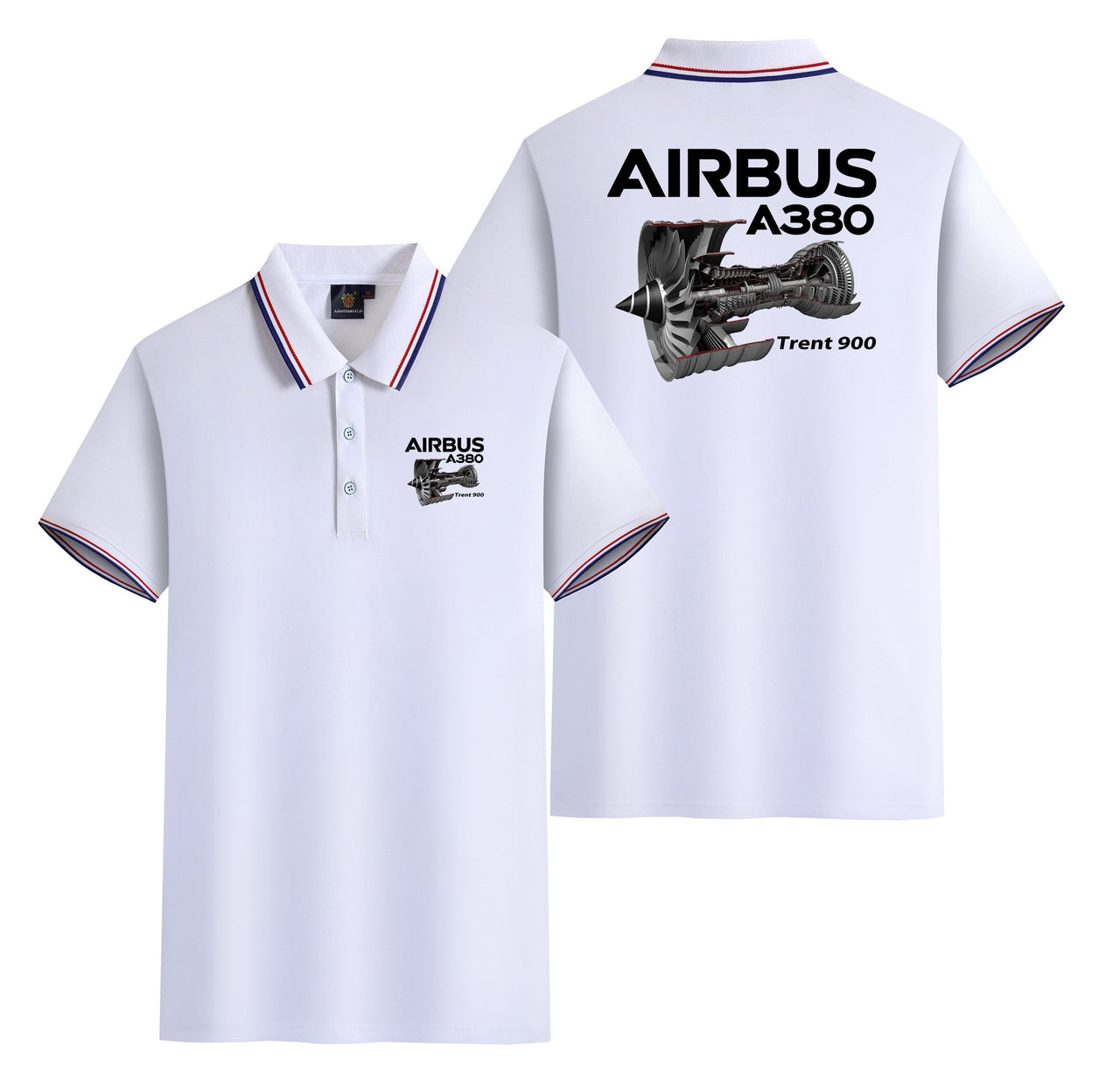 Airbus A380 & Trent 900 Engine Designed Stylish Polo T-Shirts (Double-Side)