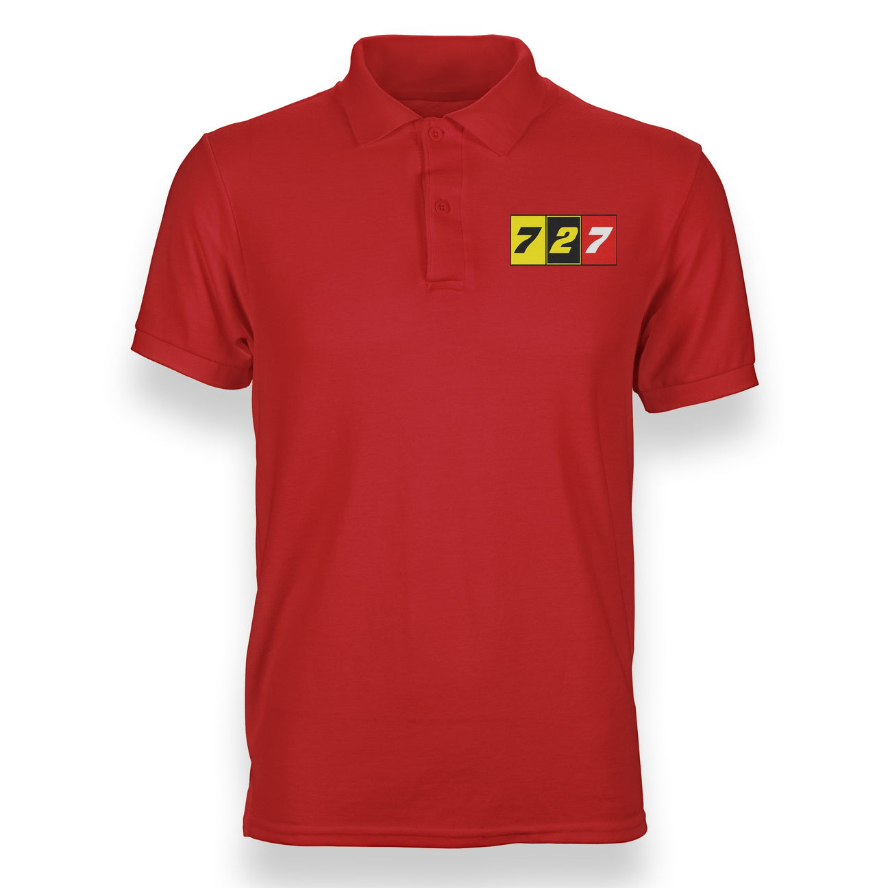 Flat Colourful 727 Designed "WOMEN" Polo T-Shirts