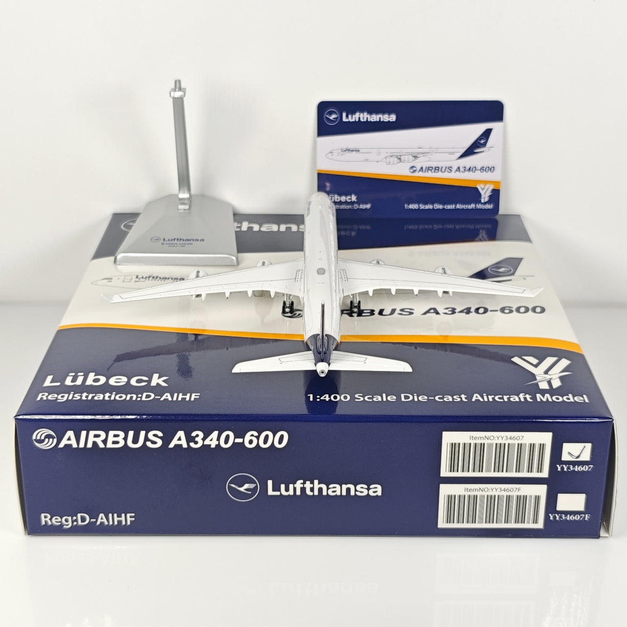 Lufthansa Germany Airbus A340-600 Airplane Model 1/400 Scale