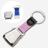 Thumbnail for Custom Name (US Air Force & Star) Designed Airplane Seat Belt Key Chains