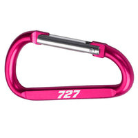 Thumbnail for 727 Flat Text Designed Aluminum Alloy Carabiner Key chains