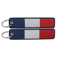 Thumbnail for France Flag Designed Key Chains