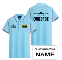 Thumbnail for Concorde & Plane Designed Stylish Polo T-Shirts (Double-Side)