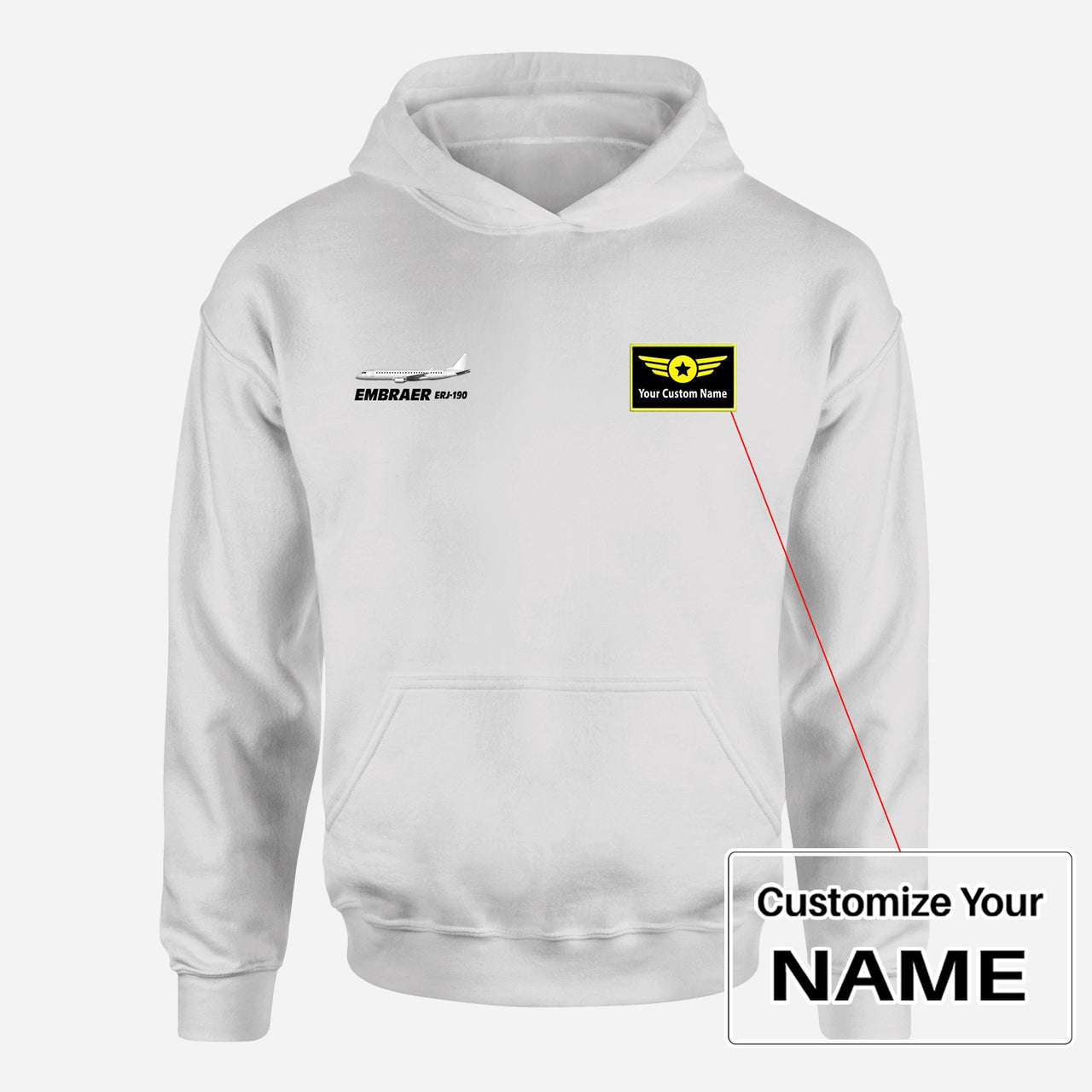 The Embraer ERJ-190 Designed Hoodies