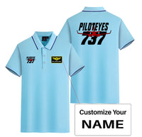 Thumbnail for Amazing Piloteyes737 Designed Stylish Polo T-Shirts (Double-Side)