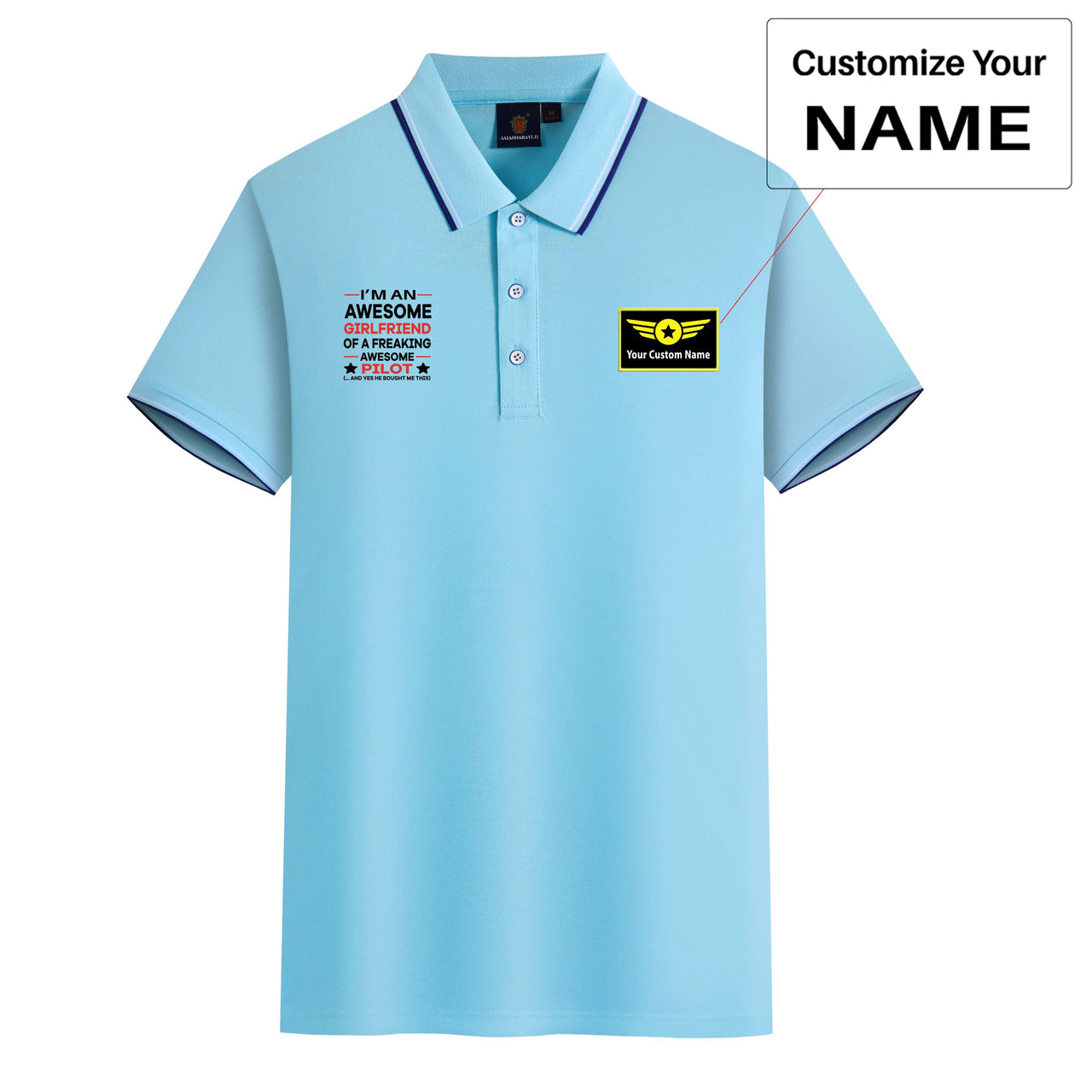 I am an Awesome Girlfriend Designed Stylish Polo T-Shirts
