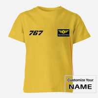 Thumbnail for 767 Flat Text Designed Children T-Shirts