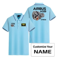 Thumbnail for Airbus A320 & CFM56 Engine Designed Stylish Polo T-Shirts (Double-Side)